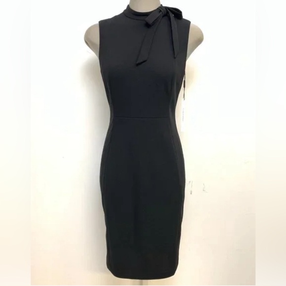 NWT Calvin Klein Bow Neck Sheath Dress - Picture 5 of 8